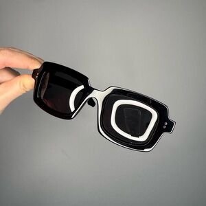 Sergio Martini Eye Wear Black Sunglasses with dark lenses